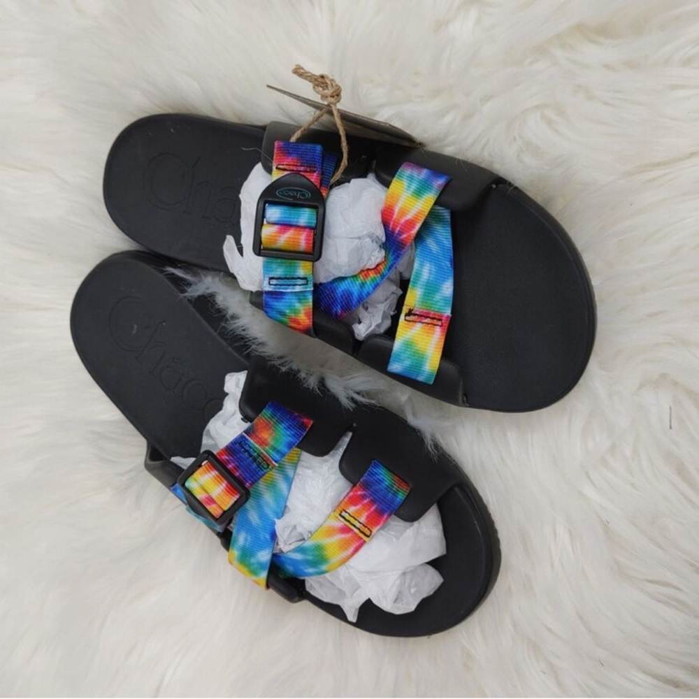 Chaco rainbow Chillo unisex slide’s excellent for water activities new size 4